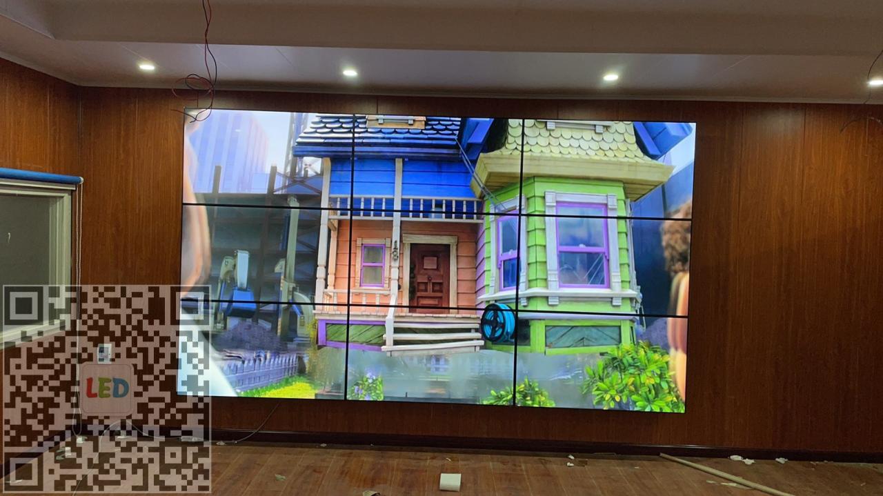 会议室3×3拼接屏及单色LED屏
