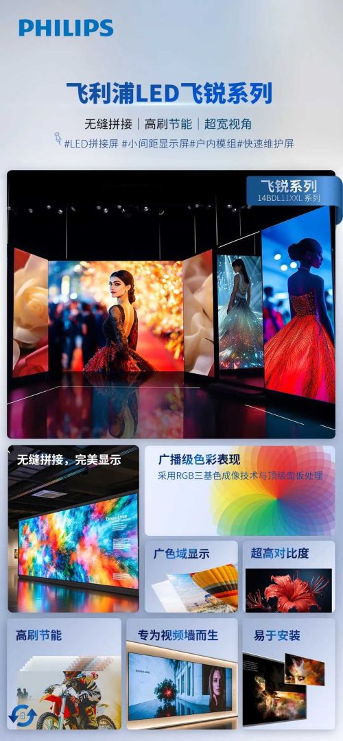 飞利浦商业显示LED显示屏飞锐系列产品，武汉现货