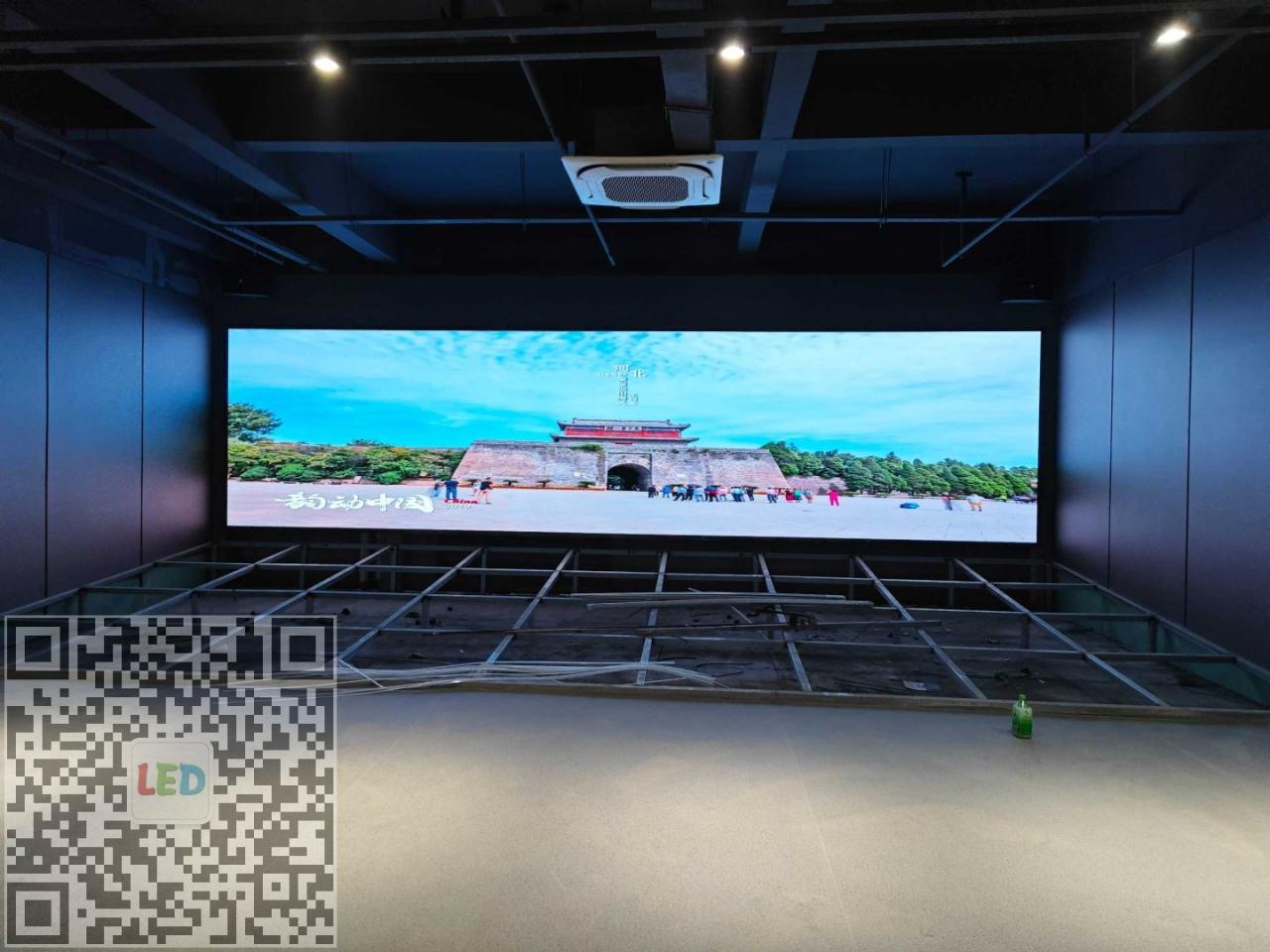 展厅20平方室内P1.86全彩显示屏案例