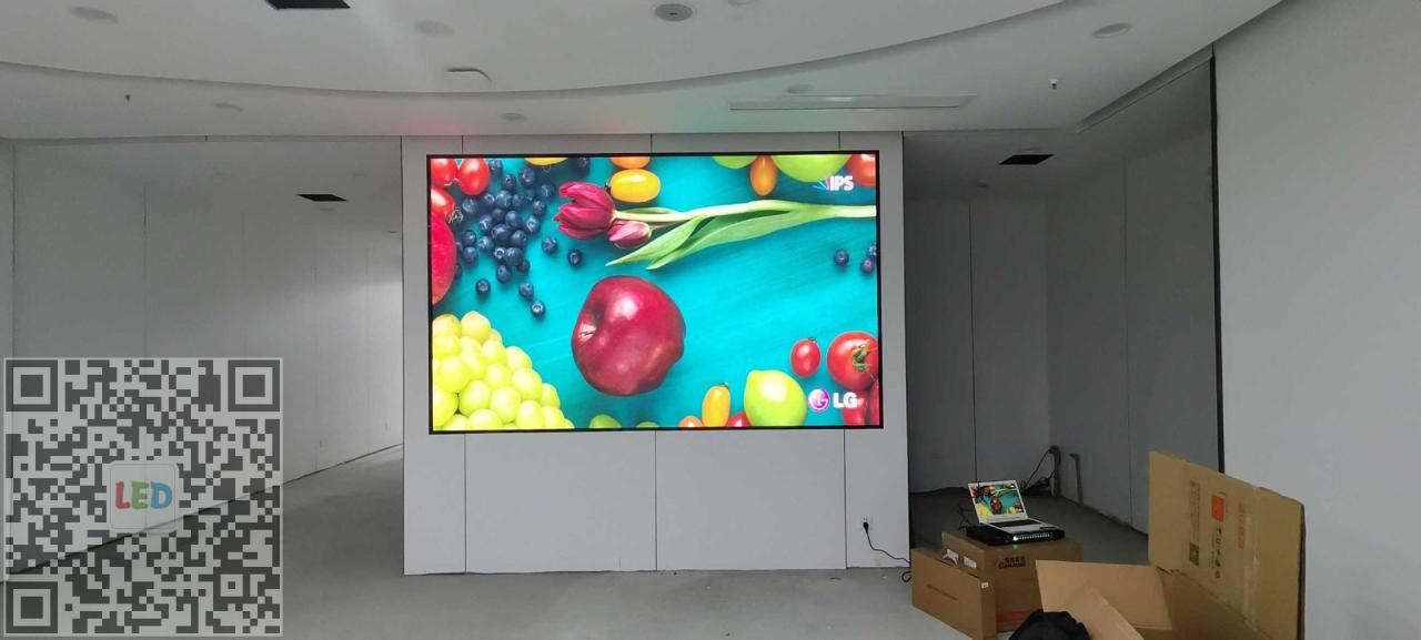 6平方室内普刷P2.5超窄边框LED屏