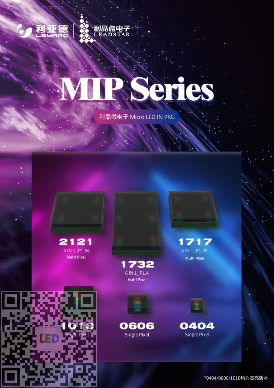利亚德光电产品，利晶MIP新品系列